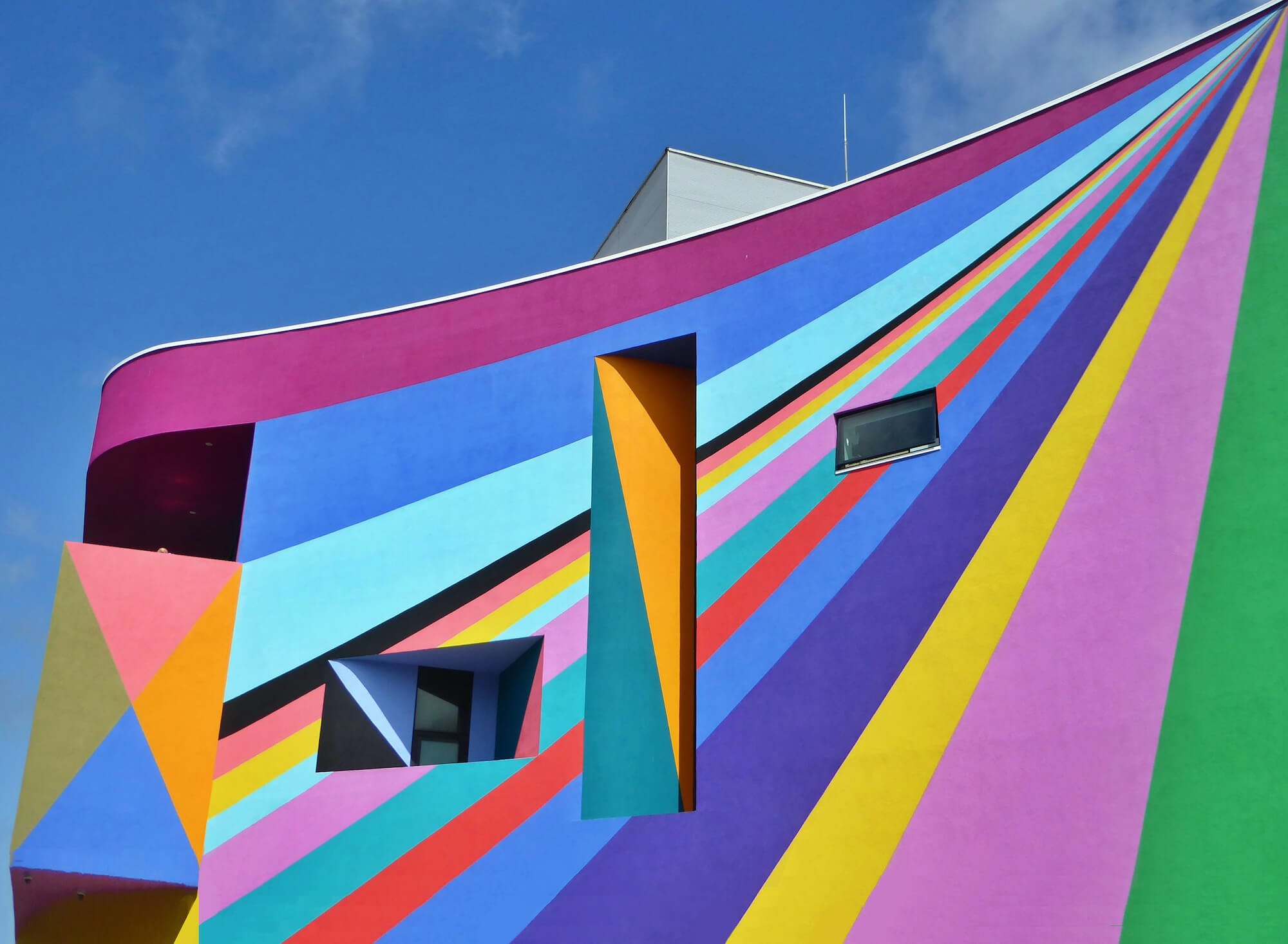 Colourful building