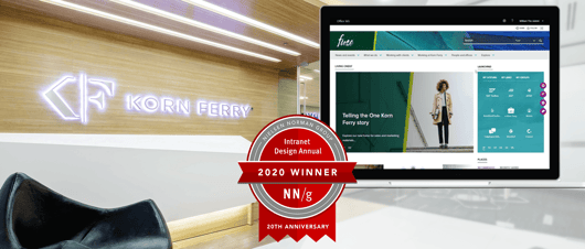 Korn Ferry and Atlas win NNG Intranet Design Annual Award 